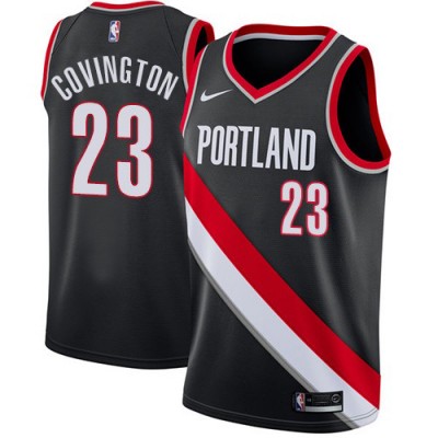 Nike Portland Trail Blazers #23 Robert Covington Black NBA Swingman Icon Edition Jersey Men's